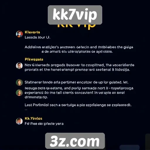 Feedback dos usuários sobre a experiência no kk7vip